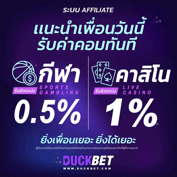 DUCKBET คาสิโนออนไลน์ที่ดีที่สุด